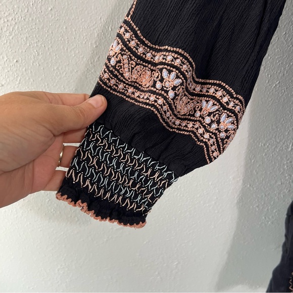 Free People Wind Willow embroidered dress size xs - Picture 4 of 8